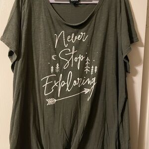 Torrid Green Graphic Women's Top